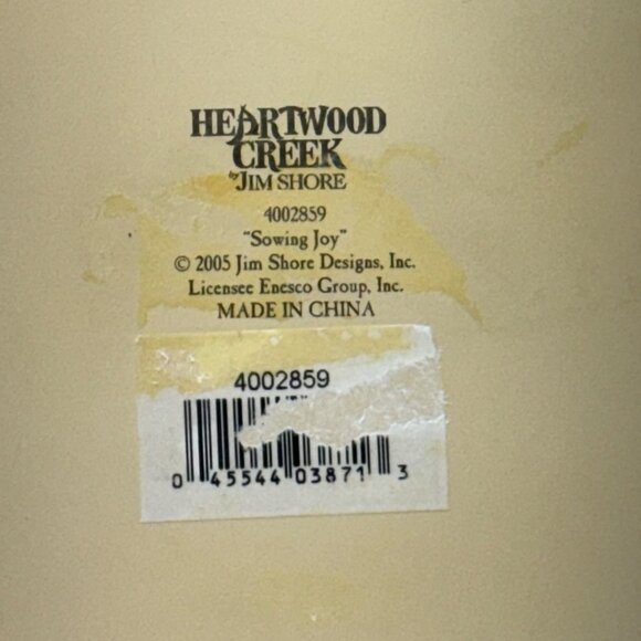 Jim Shore Heartwood‎ Creek 2005 Christmas 8”  Plate Sowing Joy Collectible Angel - Picture 5 of 13